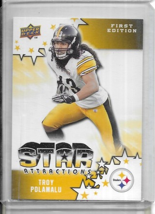 Troy Polamalu 2009 UD First Edition Star Attractions #SA25