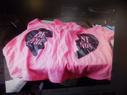 Pair of pink best friends T shirts size 4-6