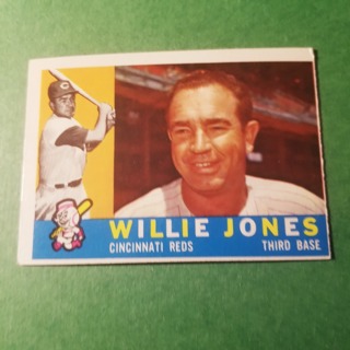 1960 - TOPPS EXMT - NRMT BASEBALL - CARD NO - 289 -  WILLIE JONES  - REDS