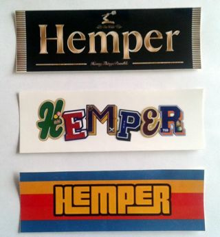 Three Hemper Vynil Stickers #1