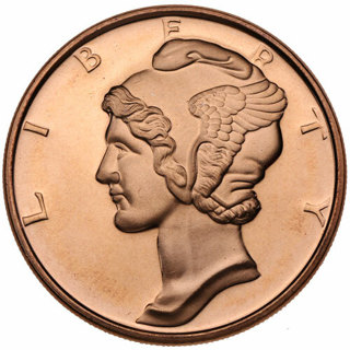 Mercury Dime Copper Round - 1 oz .999 Copper