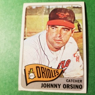 1965 - TOPPS BASEBALL CARD NO. 303 - JOHNNY ORSINO - ORIOLES