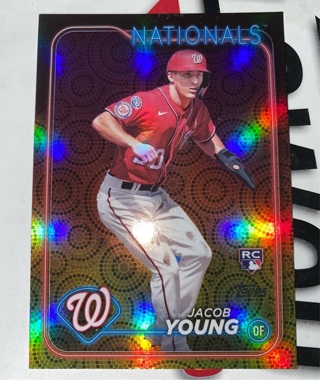 2024 Topps Jacob Young RC Summer Holiday Foil #397 Washington Nationals