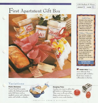 Making Gift Baskets and Mixes Leaflet: First Apartment Gift Box