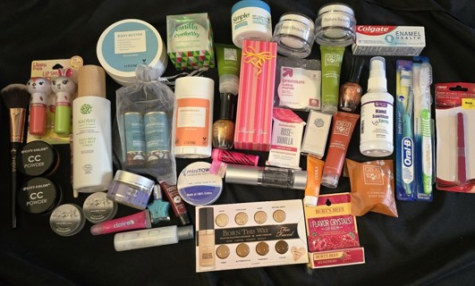 90+ Piece Beauty Lot Ulta Mary Kay Bare Minerals Burts BeesNatura Naobay Klorane Tresemme Schmidt 