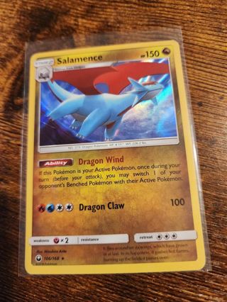 Pokemon Salamence holo rare 106/168