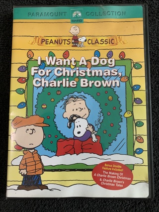 PEANUTS~SNOOPY~I WANT A DOG FOR CHRISTMAS, CHARLIE BROWN DVD~FREE SHIPPING!