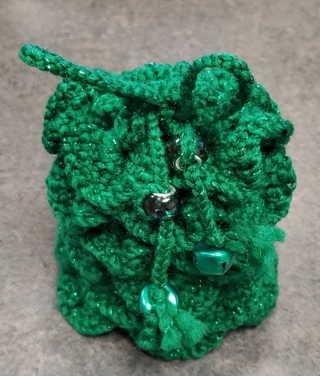 Dragon Egg Dice Bag (Glitter Green)