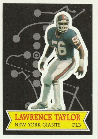 1984 Topps NFL Stars - #22 of 30 Lawrence Taylor - NY Giants