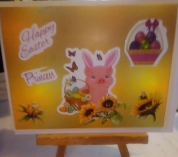 Happy Easter Princess- Design Blank Note Card