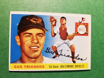 1955 TOPPS BASEBALL CARD NO. 64 -  GUS TRIANDOS - ORIOLES