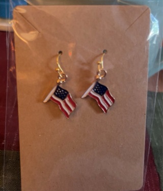 Homemade patriotic earrings (PLEASE READ BELOW)