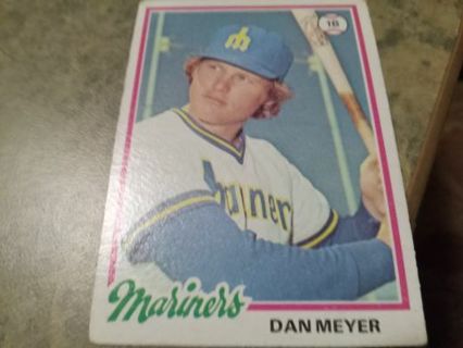 1978 TOPPS DAN MEYER SEATTLE MARINERS BASEBALL CARD# 57