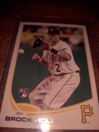 Brock Holt rookie Topps Pittsburgh pirates