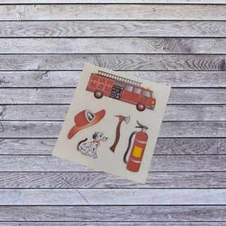 Vintage Stickers: Firefighter