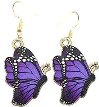 GP ENAMEL BUTTERFLY EARRINGS STYLE 9 LOT 2 (PLEASE READ DESCRIPTION) 