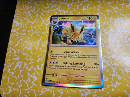 Pokemon Jolteon holo rare 135/165