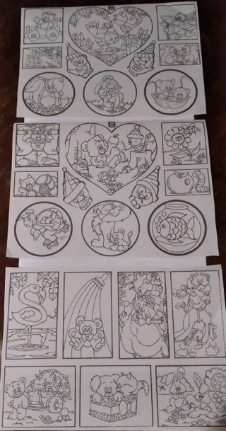 27- "STICKERS ON 3 PAGES, COLOR- YOURSELF"