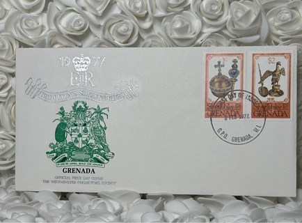 GRENADA 1977 SILVER JUBILEE EMBOSSED WESTMINSTER COLLECTORS FDC 