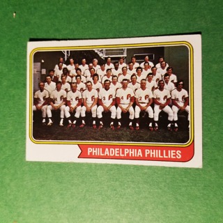 1974 - TOPPS BASEBALL CARD NO. 383 - PHILADE;PHIA TEAM - PHILLIES - EXMT/NRMT