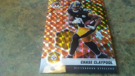 2021 PANINI MOSAIC PRIZM CHASE CLAYPOOL PITTSBURGH STEELERS FOOTBALL CARD# 169