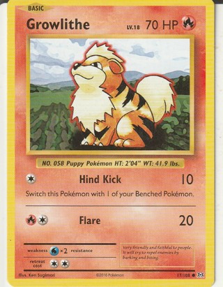 Pokemon Card: Growlithe