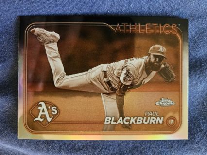 2024 Topps Chrome Sepia Refractor Paul Blackburn