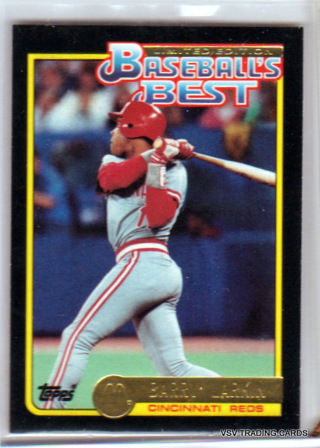 Barry Larkin, 1992 Topps McDonalds Card #21, Cincinnati Reds, HOFr, (EL4)