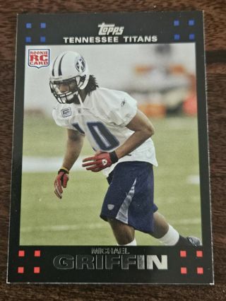 2007 Topps RC Football trading card