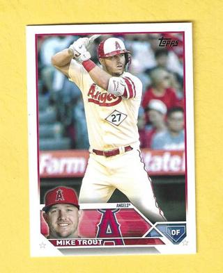 2023 Topps Mike Trout Angels Baseball Card