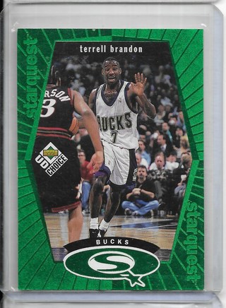 Terrell Brandon 1998-99 UD Choice Starquest Green #SQ15