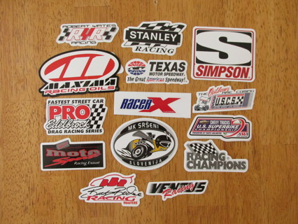 14 Racing Stickers