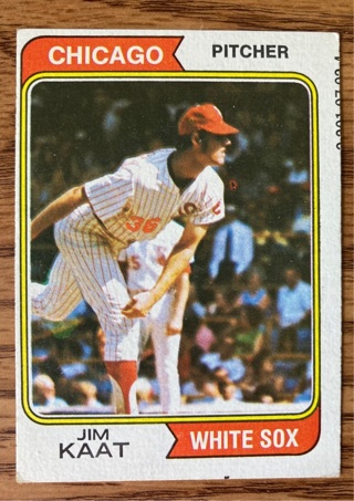 1974 Topps Jim Kaat baseball card