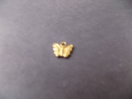 goldtone butterfly charm with open wings