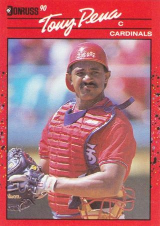 Tony Pena 1990 Donruss St. Louis Cardinals