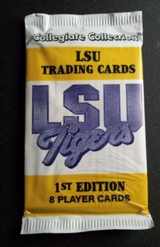 (2 Packs)  LSU Tigers Collegiate 1st edition player cards Trading Cards Factory Sealed Packs