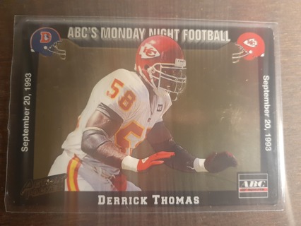 ACTION PACKED ABC MONDAY NIGHT FOOTBALL DERRICK THOMAS KANSAS CITY CHIEFS CARD