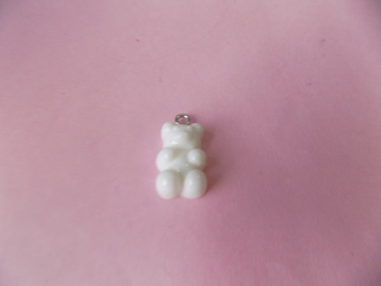 1 inch white gummy bear charm # 6