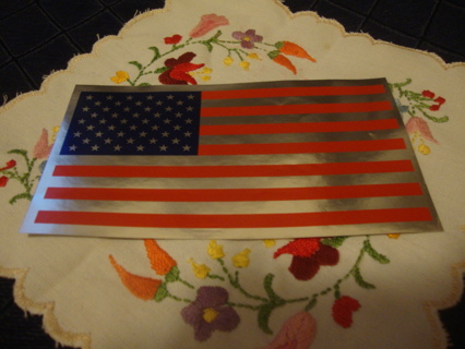 American Flag ~ One large sticker #3~ Free Shipping