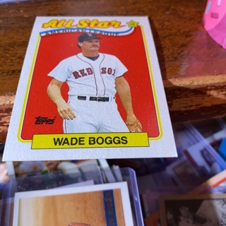 1989 topps  all-star wade Boggs baseball card 