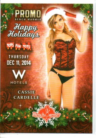 2014 Benchwarmer Cassie Cardelle Holiday Promo