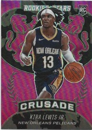 2020-21 ROOKIES & STARS KIRA LEWIS JR. CRUSADE PINK PRIZM REFRACTOR ROOKIE CARD 