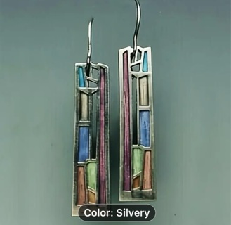 Brand new dangling silver earrings and different colors