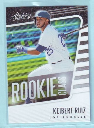 2021 Panini Absoulte Keibert Ruiz ROOKIE INSERT Baseball card # RC-2 Dodgers