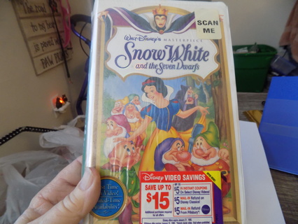 New Sealed Mint Condition Walt Disneys Snow White VHS tape