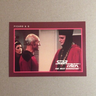 1991 Star Trek Series II Next Generation 25th Anniversary Trading Card | PICARD & Q | Card # 270