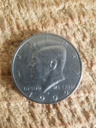 1992 P KENNEDY HALF DOLLAR COIN
