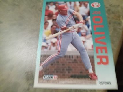 1992 FLEER JOE OLIVER CINCINNATI REDS BASEBALL CARD# 414