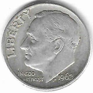 1962-D Roosevelt Dime 90% Silver U.S. 10 Cent Coin