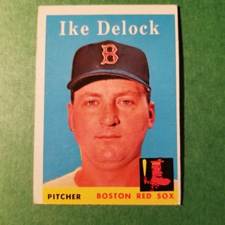 1958 - TOPPS EXMT - NRMT BASEBALL - CARD NO. 328 - IKE DELOCK - RED SOX